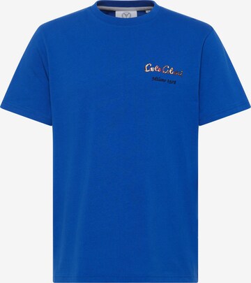 T-Shirt ' di Cosimo ' Carlo Colucci en bleu : devant