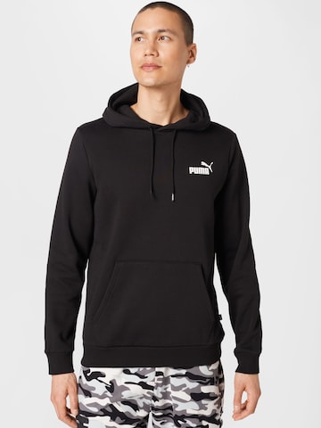 PUMA Athletic Sweatshirt in Black: front