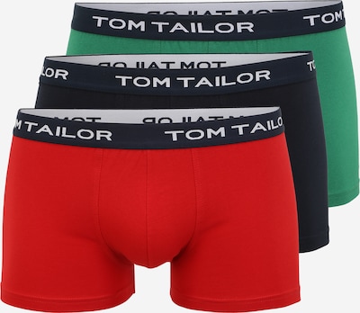 TOM TAILOR Boxers en marine / vert gazon / rouge carmin, Vue avec produit