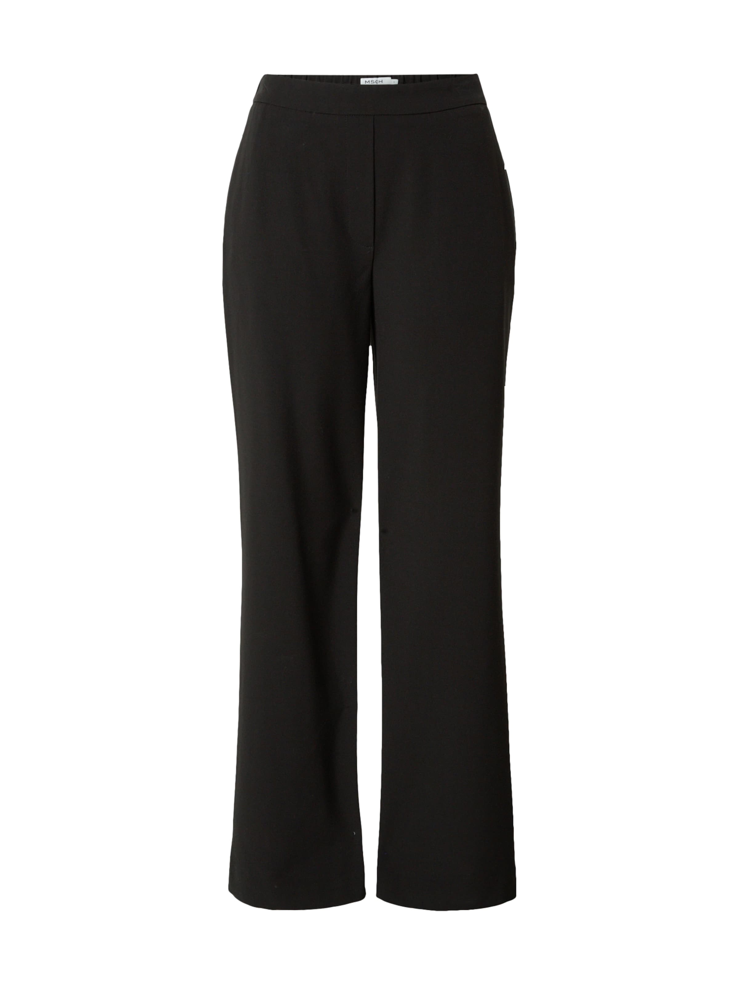 MSCH COPENHAGEN Loose fit Pants 'Chana' in Black: front