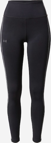 UNDER ARMOUR Workout Pants in Black: front