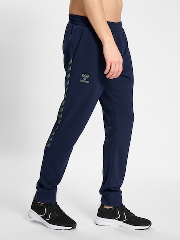 Hummel Tapered Workout Pants 'Staltic' in Blue