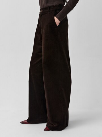 Wide Leg Pantalon 'Menkimia 1' TATUUM en marron