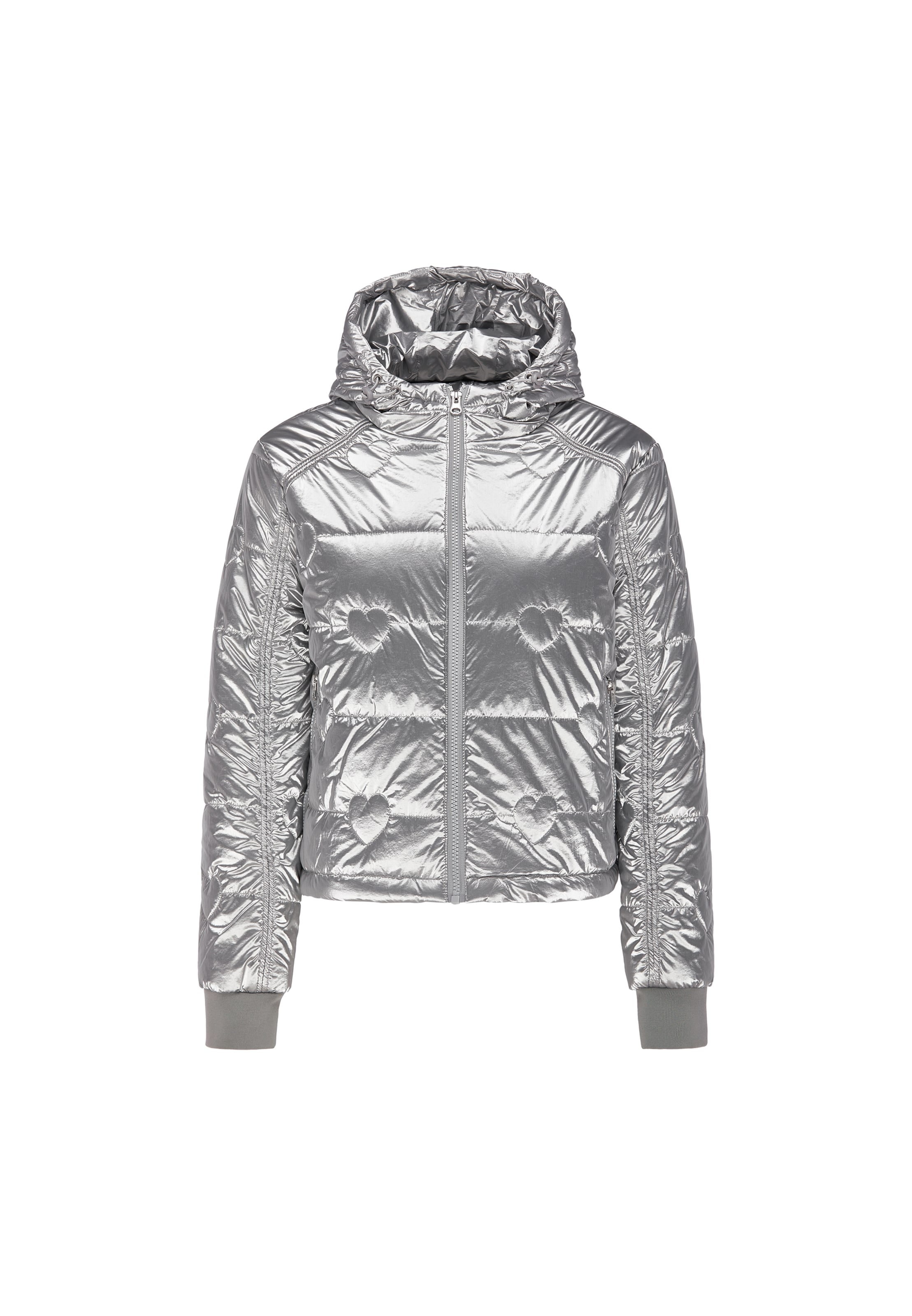 MYMO - Chaqueta de entretiempo en plata: frente