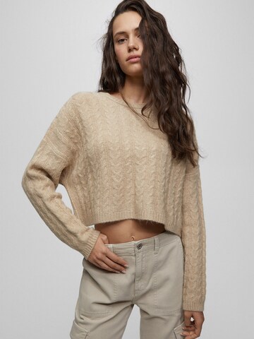 Pullover di Pull&Bear in beige: frontale