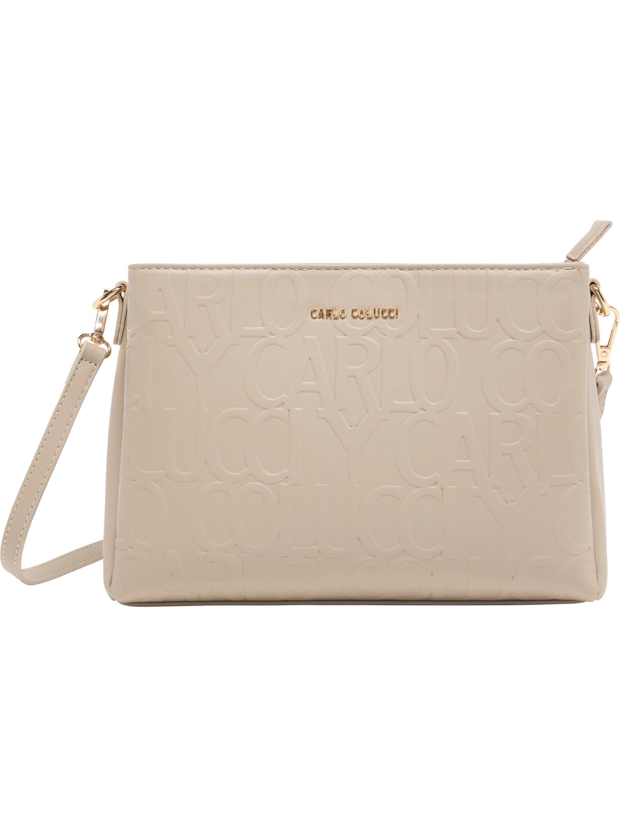 Carlo Colucci Umhängetasche 'Fasanelli' in Beige: Vorderseite