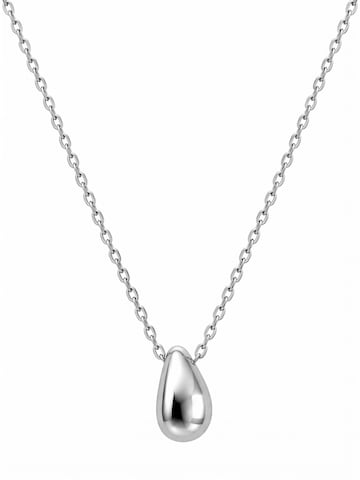 Kamakula Necklace 'Minimal Teardrop' in Silver: front