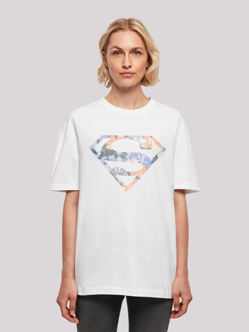 F4NT4STIC Oversized Shirt 'Superman' in White: front