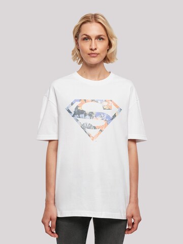 T-shirt oversize 'Superman' F4NT4STIC en blanc : devant