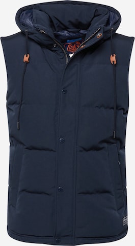 Superdry Vest 'Everest' in Blue: front