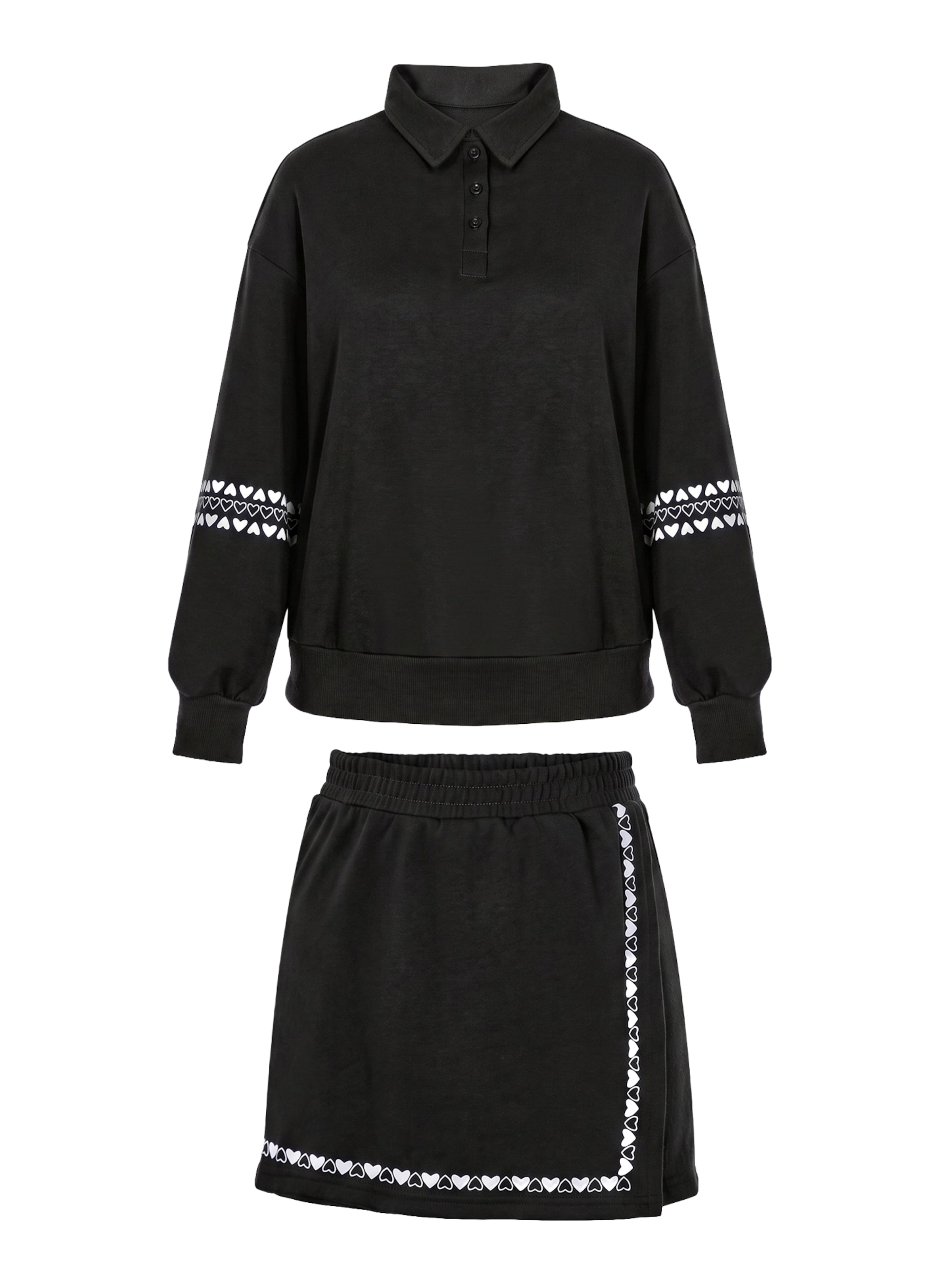 Tenue d'intérieur Imily Bela en noir : devant