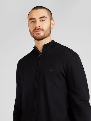 BOSS Black Gebreid vest 'Palano' in Zwart