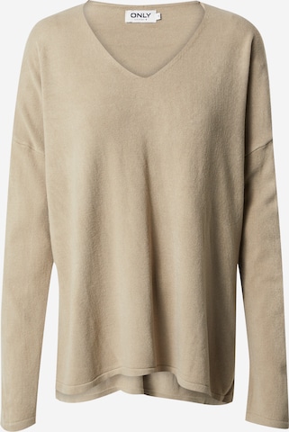 ONLY Sweater 'AMALIA' in Beige: front