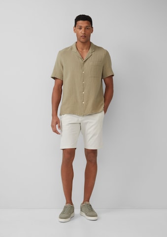s.Oliver Comfort fit Button Up Shirt in Green: front