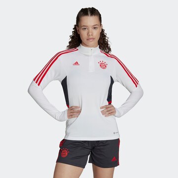 ADIDAS SPORTSWEAR Sportief sweatshirt 'FC Bayern München Condivo 22' in Wit: voorkant