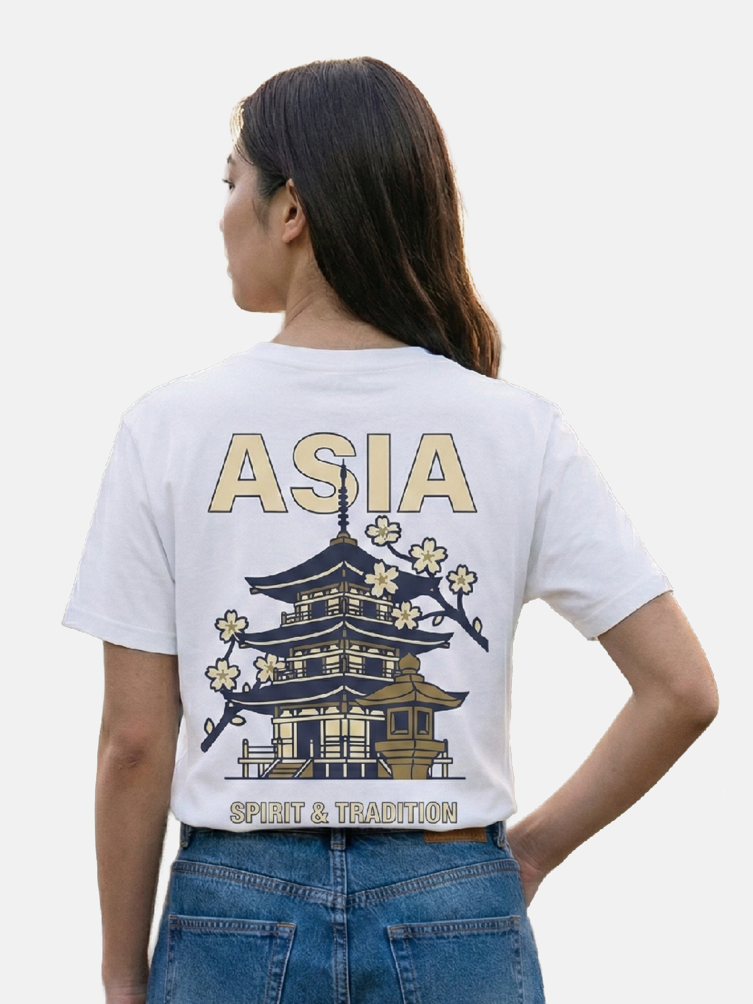 RoamLikeSummer Shirt 'ASIA'‌‌ in Weiß