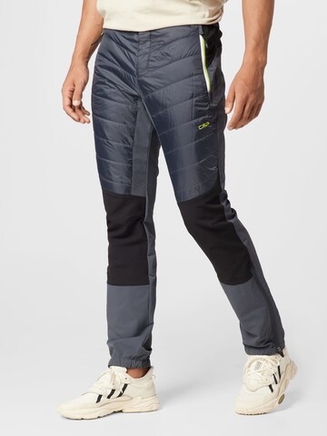 CMP Slim fit Outdoor Pants in Grey: front