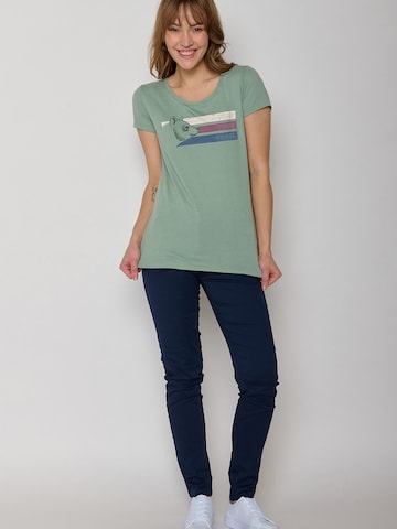 GREENBOMB Shirt 'Animal Bear Trail' in Green