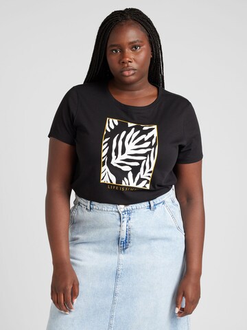 ONLY Carmakoma Shirt 'CARBOOSTERY' in Black: front