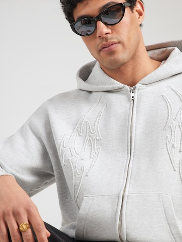WEEKDAY - Sudadera con cremallera en gris