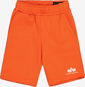 ALPHA INDUSTRIES - Regular Calças em laranja: frente