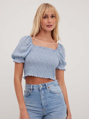 NA-KD Bluse in Blau: predná strana