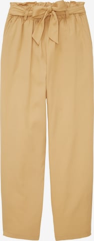 Pantalon TOM TAILOR DENIM en beige : devant