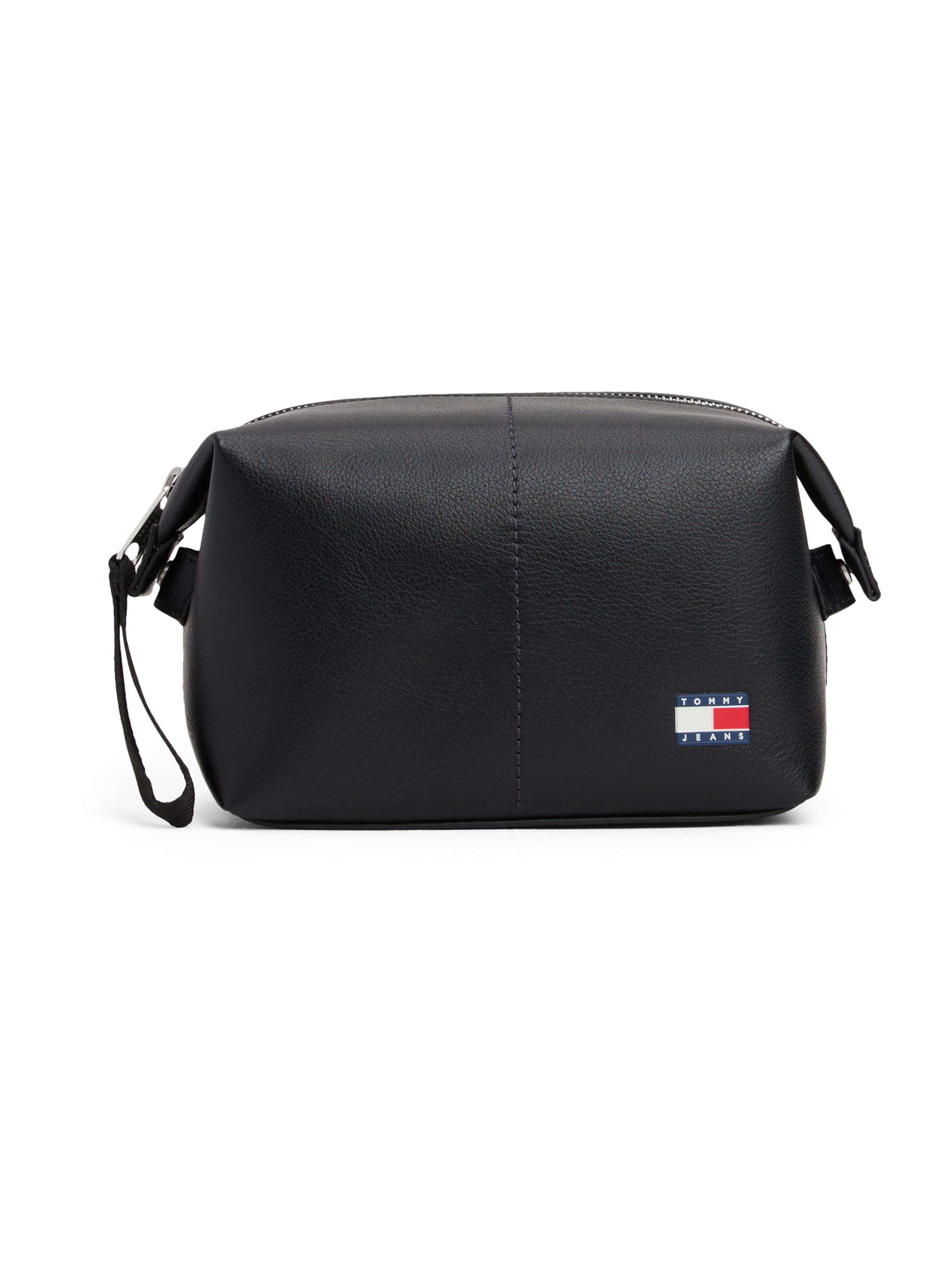 Tommy Jeans Hygienialaukku 'HERITAGE' värissä musta: etupuoli