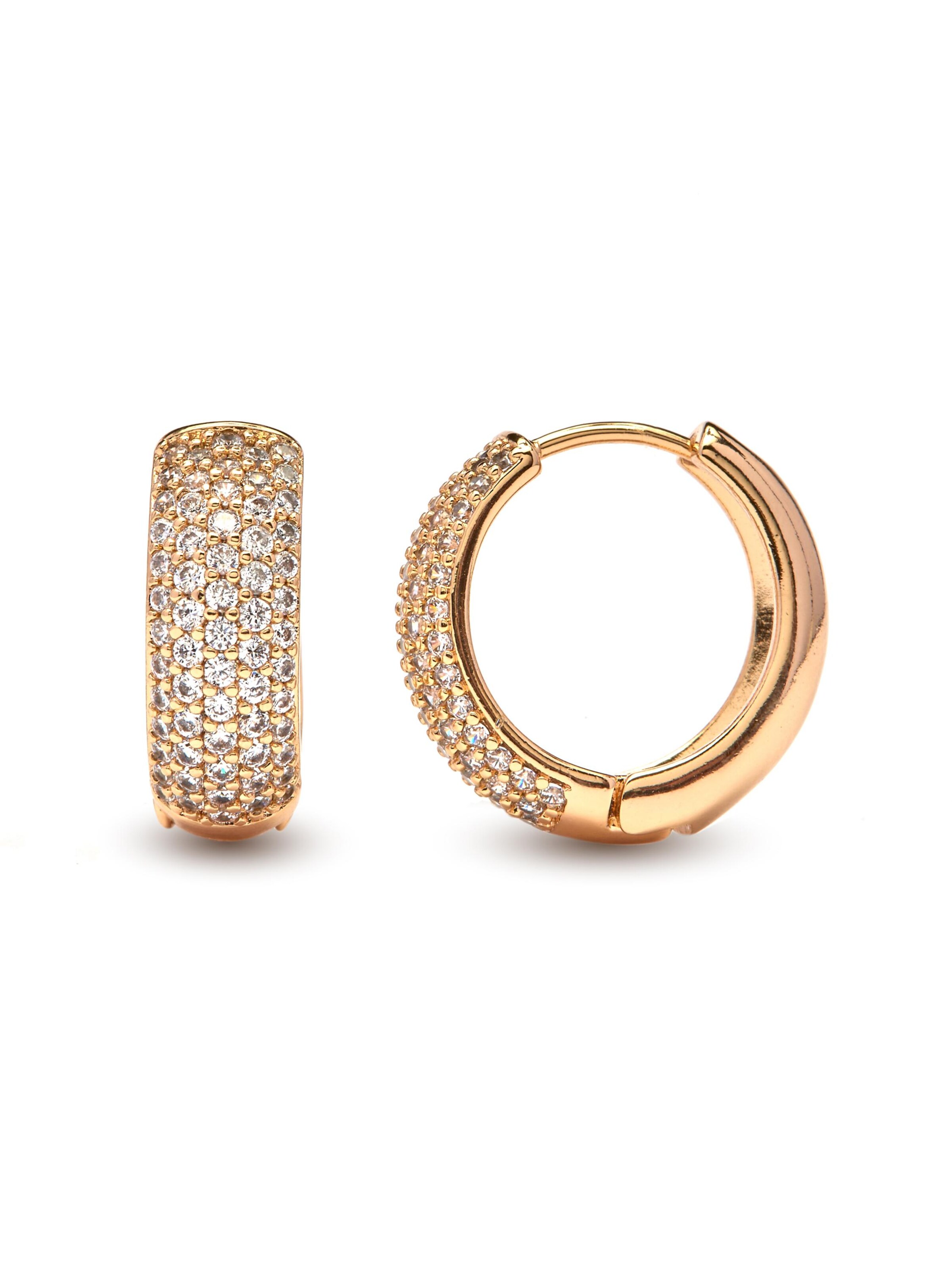 Luxenter Earrings 'Xaeli' in Gold: front