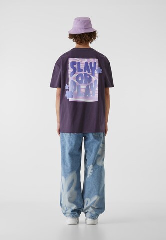Lost Youth Shirt 'Slay or Play' in Purple