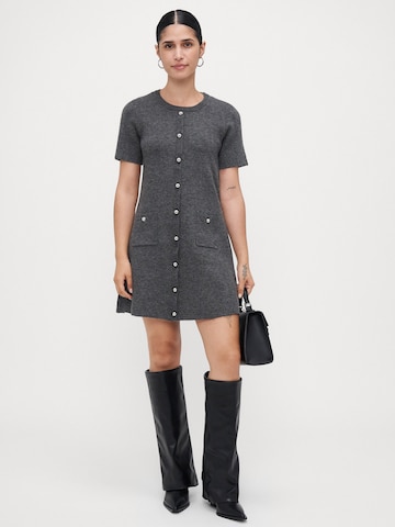 Vero Moda Petite Knit dress 'VMJOHANNA' in Grey