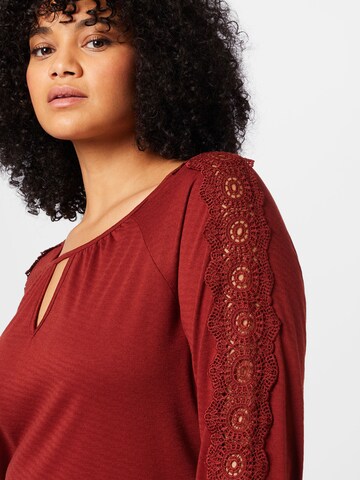 ABOUT YOU Curvy Shirt 'Jeanina' in Rood