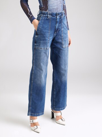 Herrlicher Wide leg Jeans i blå: framsida