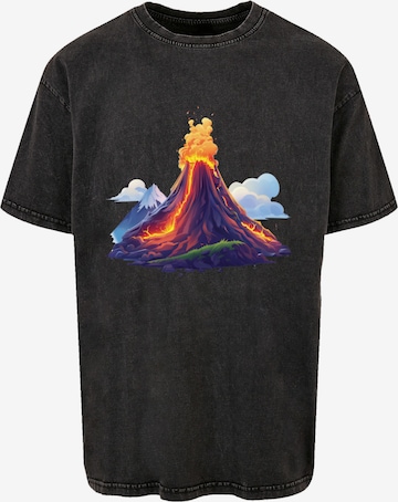 F4NT4STIC Shirt 'Vulkanausbruch' in Zwart: voorkant
