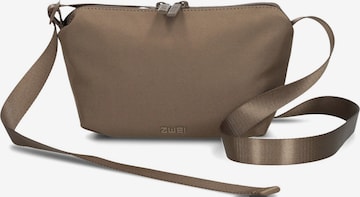 Borsa a tracolla di ZWEI in marrone: frontale