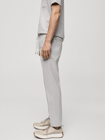 MANGO MAN Tapered Hose 'Lunar' in Grau