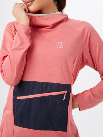 Haglöfs Sportief sweatshirt 'Mirre' in Roze