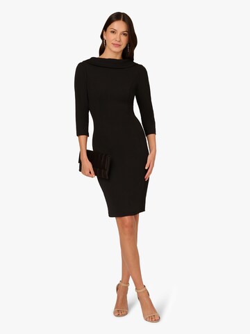Adrianna Papell Kleid 'Rolled Neck Crepe' in Schwarz