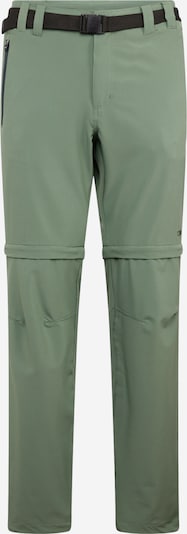 CMP Pantalon outdoor en vert, Vue avec produit