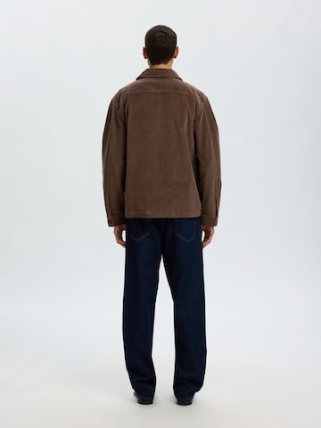 Veste mi-saison 'SLMotto Kris' SELECTED en marron