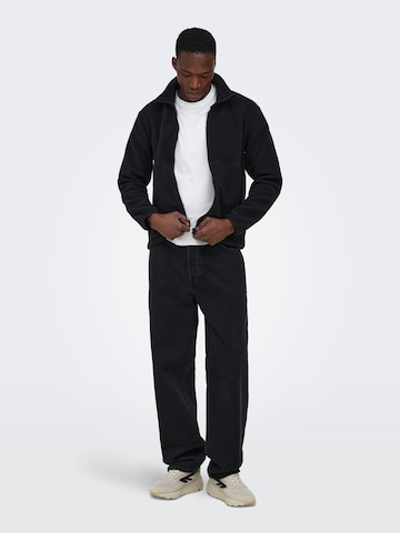 Only & Sons - Casaco de velo 'ONSJason' em preto