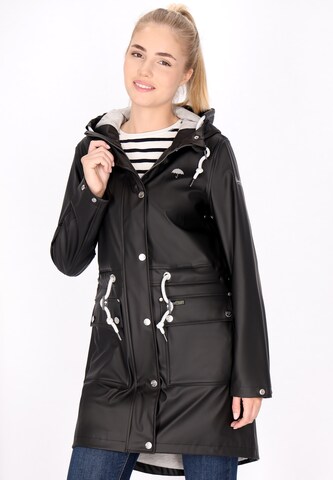 Schmuddelwedda Raincoat in Black: front
