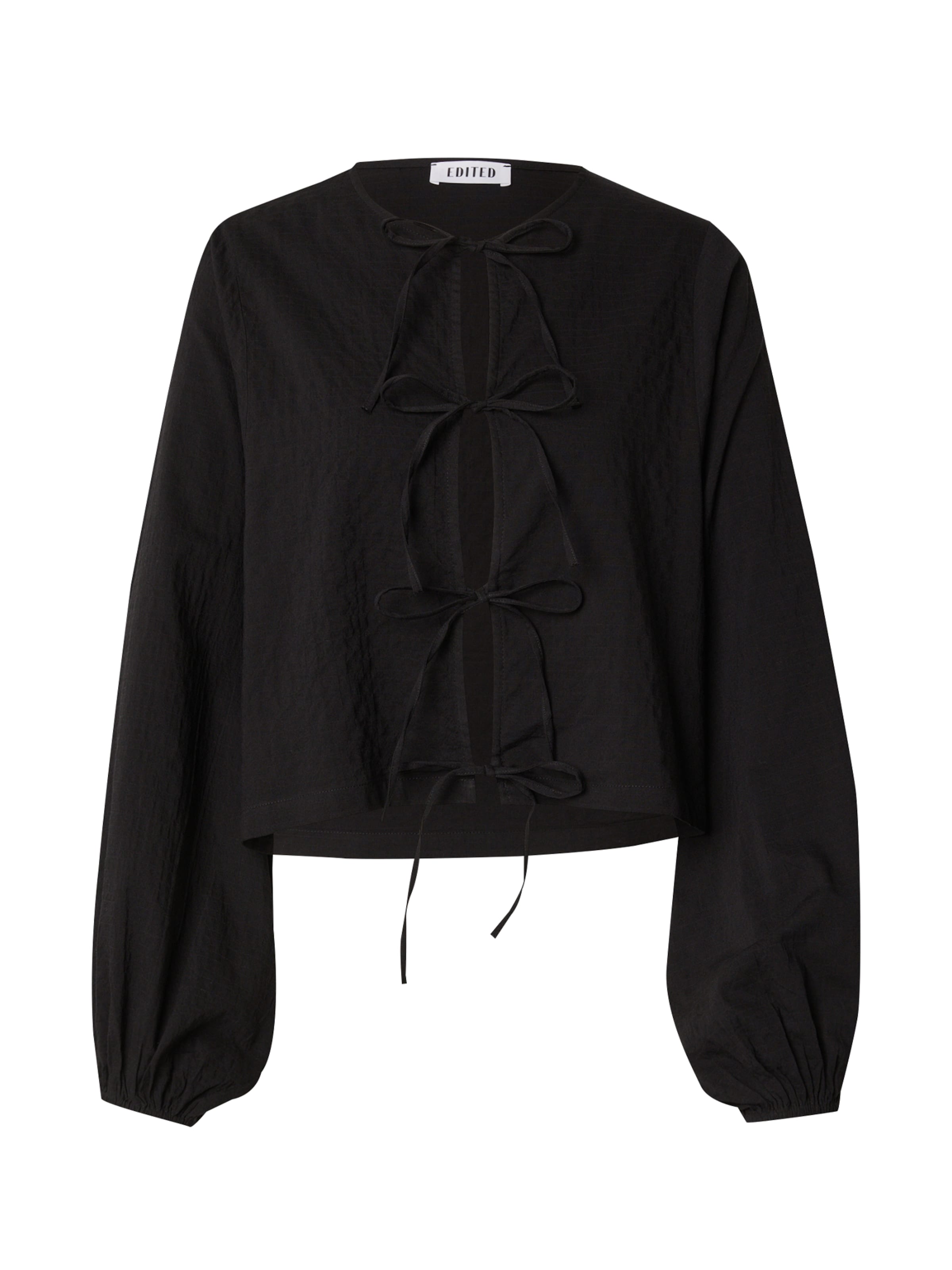 EDITED Blúz 'Lisanne' - fekete: elől