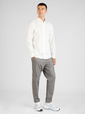OLYMP - Slim Fit Camisa clássica 'Level 5' em bege