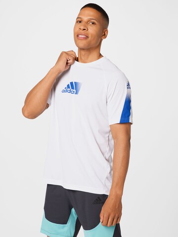 T-Shirt fonctionnel 'Seaso' ADIDAS SPORTSWEAR en blanc : devant