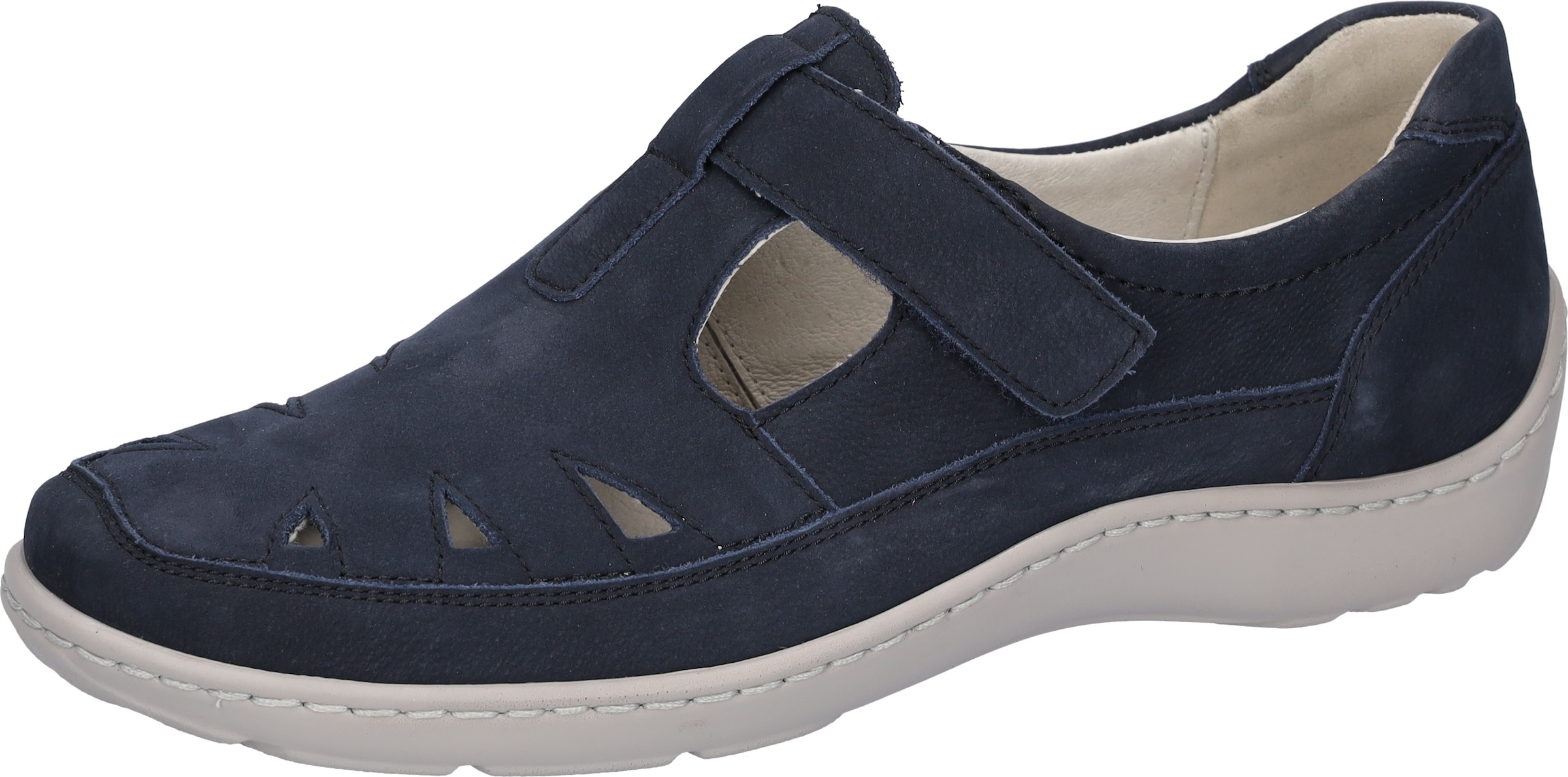 WALDLÄUFER Slipper in Blau: Vorderseite