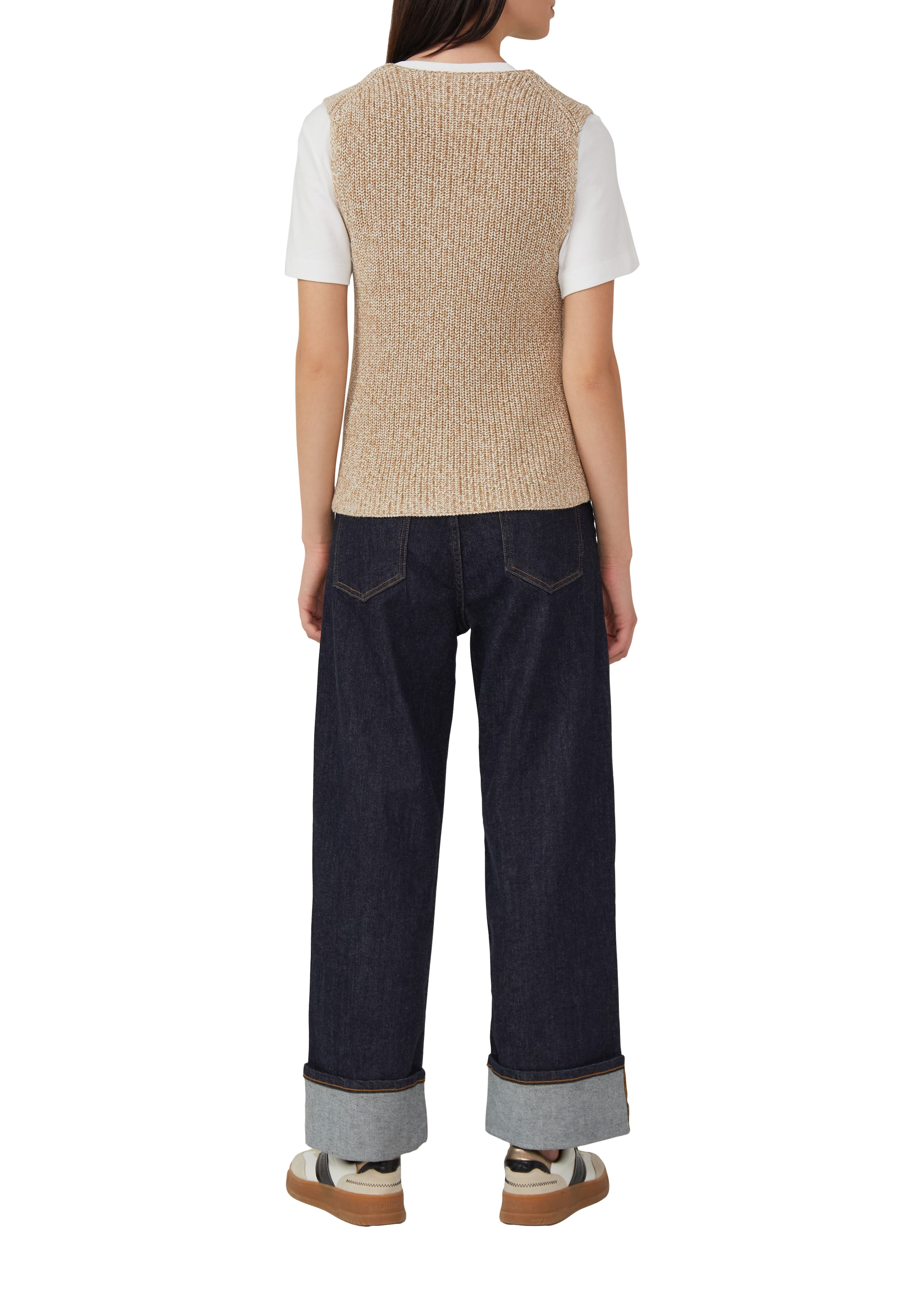 s.Oliver Πλεκτό γιλέκο σε καφέ