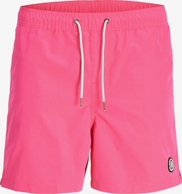 JACK & JONES Плавательные шорты 'MALTA' в Ярко-розовый: спереди