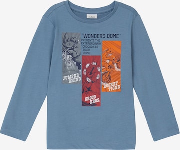 s.Oliver Shirt in Blauw: voorkant