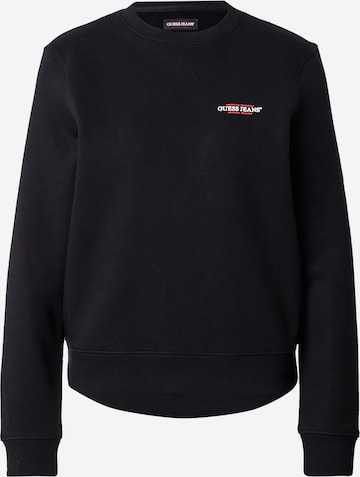GUESS JEANS Collegepaita värissä musta: etupuoli